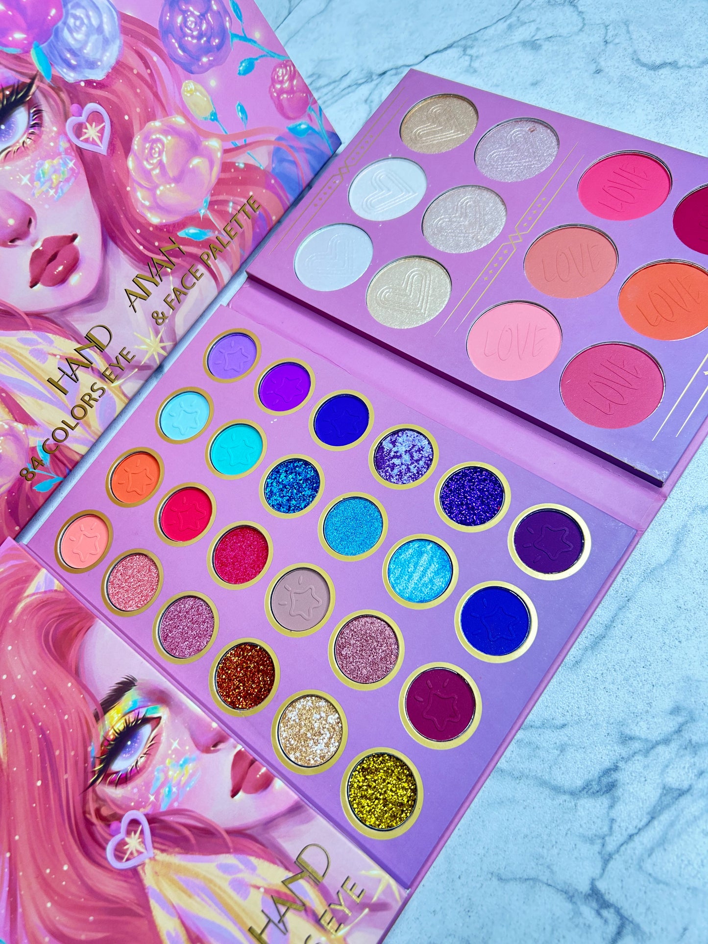 HANDAIYAN 84 COLORS EYE AND FACE PALETTE