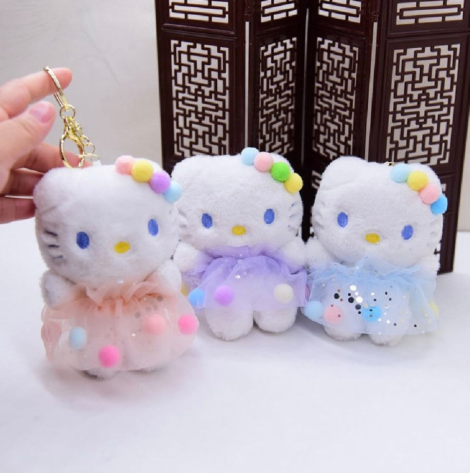 HELLO KITTY PLUSHIE KEYCHAIN