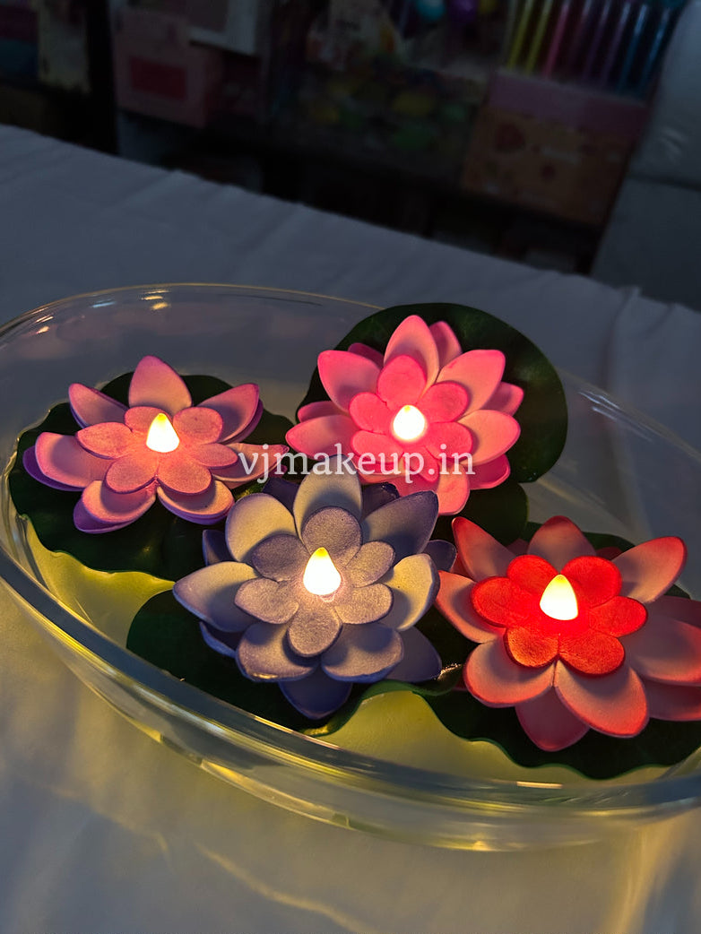🪷SMOKELESS LOTUS DIYA 🪷| WATER SENSOR DIYAS🪔 | Six piece Set