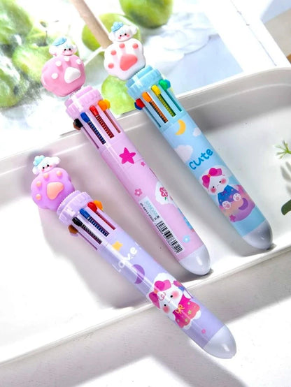 BEAR PAW SHAPED MULTI-COLOUR PEN