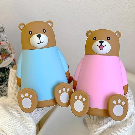 TEDDY BEAR GLASS BOTTLE