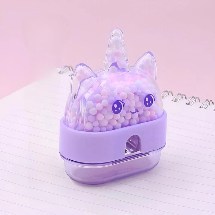 CONFETTI UNICORN PENCIL SHARPENER