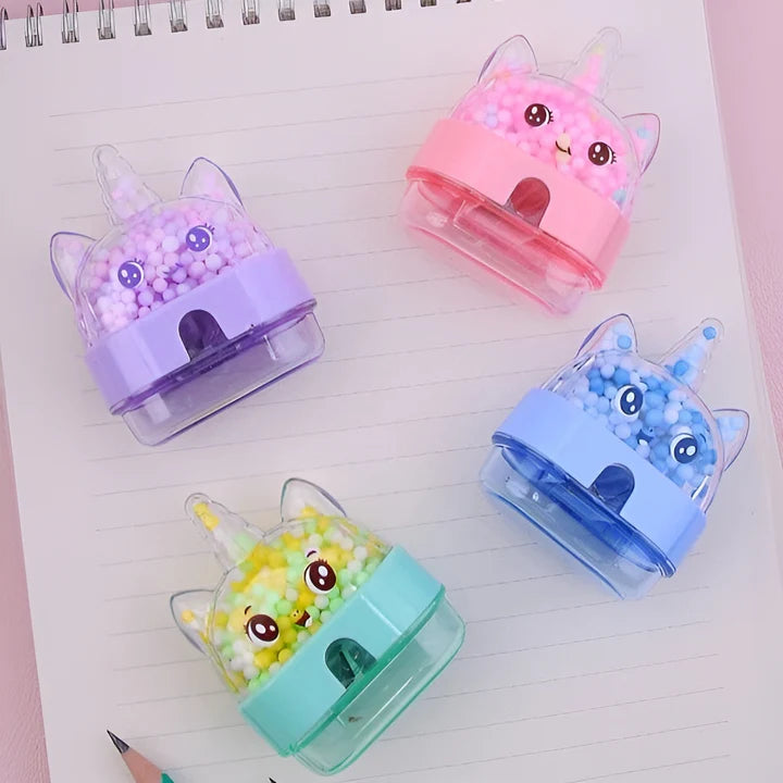 CONFETTI UNICORN PENCIL SHARPENER