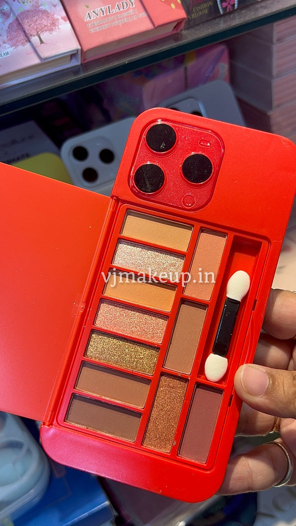 Pocket-sized iPhone eyeshadow palette for travel and daily makeup”