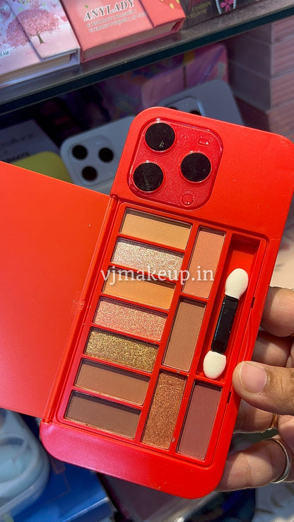 Pocket-sized iPhone eyeshadow palette for travel and daily makeup”