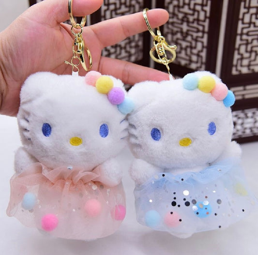 HELLO KITTY PLUSHIE KEYCHAIN