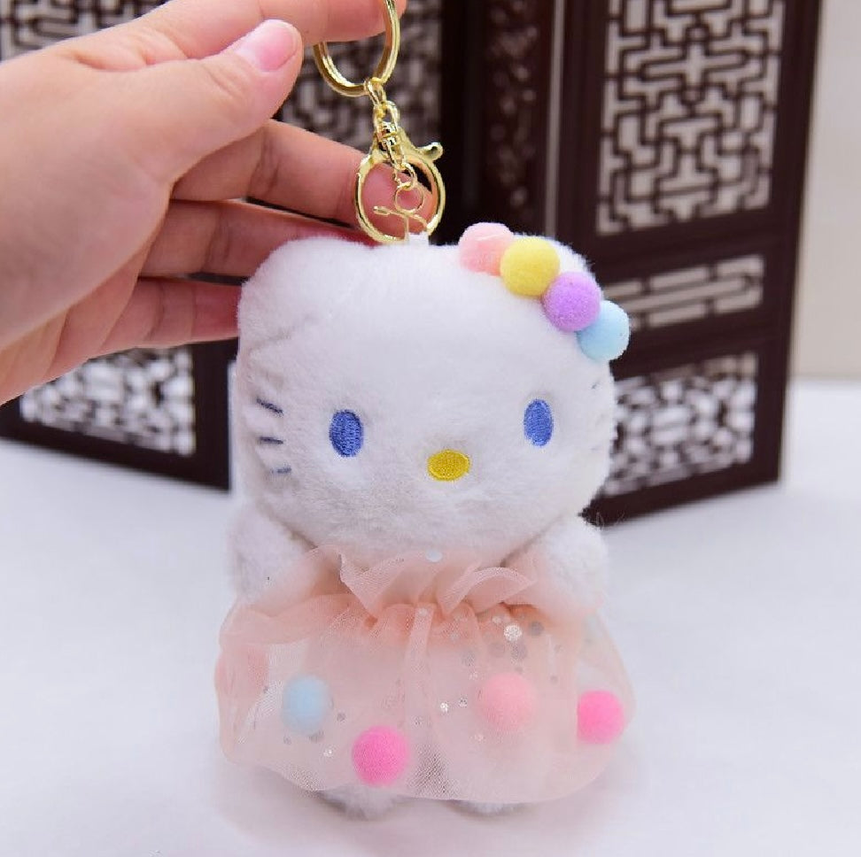 HELLO KITTY PLUSHIE KEYCHAIN