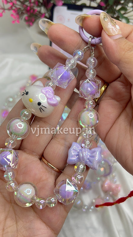HELLO KITTY CRYSTAL PHONE | BAG CHARMS | KEYCHAIN