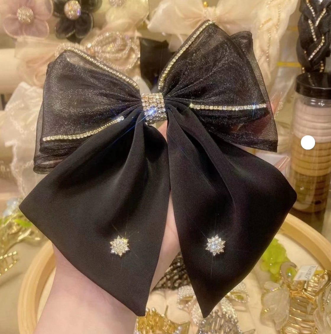 PRINCESS BOW HAIR PINS