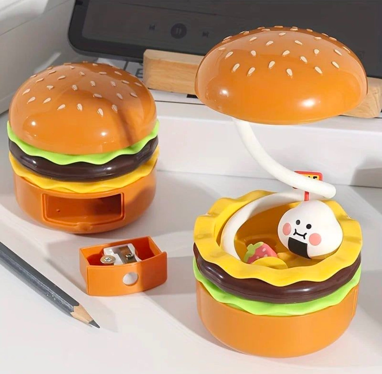 BURGER LAMP + SHARPENER