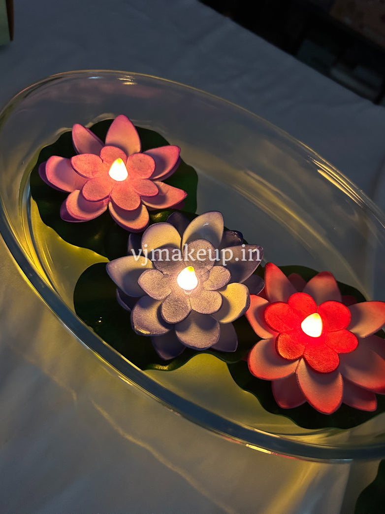 🪷SMOKELESS LOTUS DIYA 🪷| WATER SENSOR DIYAS🪔 |  Six piece Set