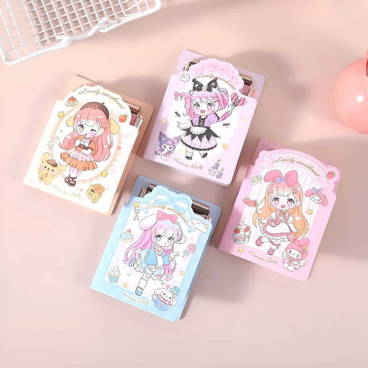 KAWAII GIRL MINI CLIP PAD