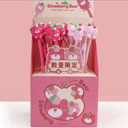 STRAWBERRY BEAR SHAKE GEL PEN